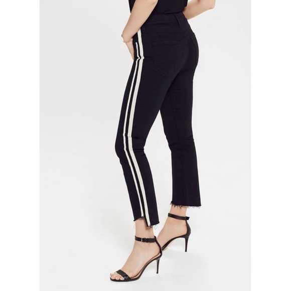 MOTHER Pants - Mother Denim Women’s Insider Crop Step Fray Denim Jeans in Guilty Racer (28)